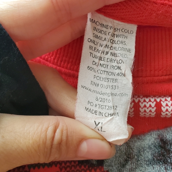 Red Ugly Pug Pugly Dog Cute Christmas Sweater XL - Picture 4 of 5